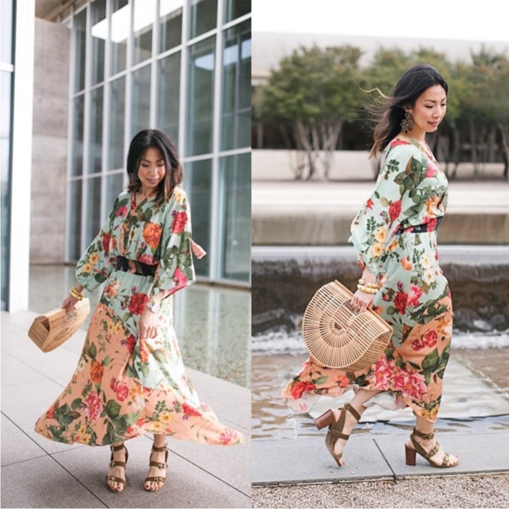 Anthropologie / Farm Rio Marilla midi Dress Sz xs - Picture 12 of 12